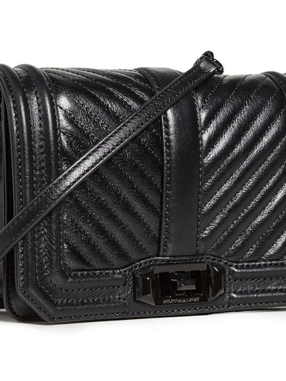 Rebecca Minkoff Women's Chevron Quilted Love Crossbody Bag